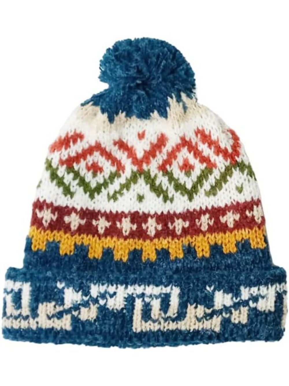 Cozy Handmade Alpaca Wool Winter Beanie, Unisex Bobble Hat, One Size Fits All